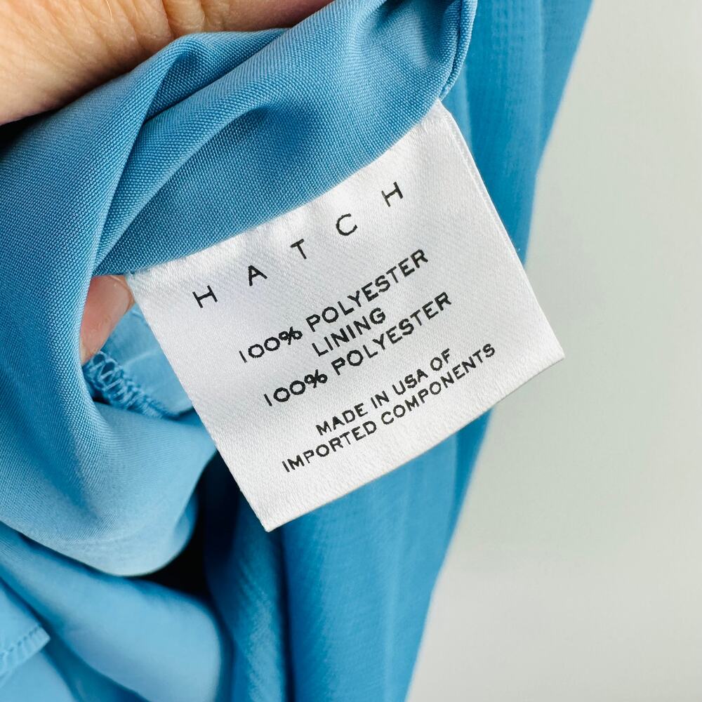 Hatch Turquoise Blue Ruffle Strap Midi Dress - Picture 8 of 13